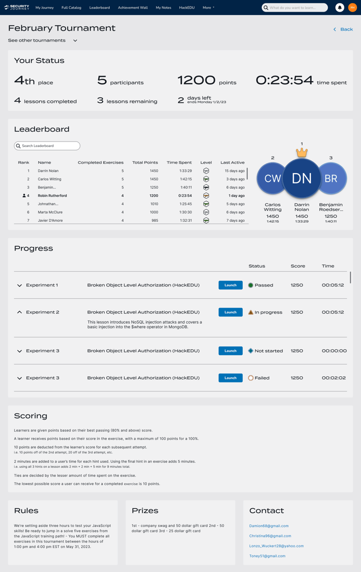 Security Journey accelerated secure coding training platform ...