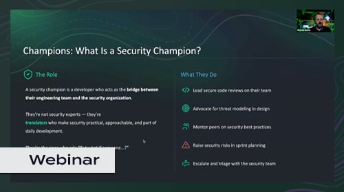 Security Journey Bootcamp Webinar